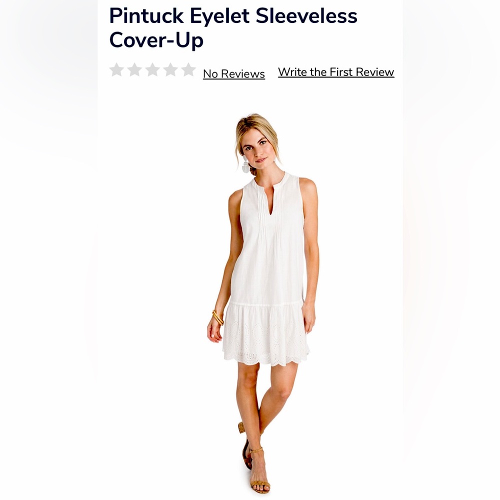 Vineyard Vines Pintuck Sleeveless Coverup